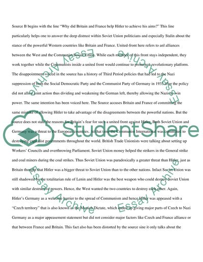 Sourcebased Case Study NaziSoviet Pact