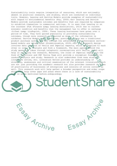 Sustainability Tools & Services