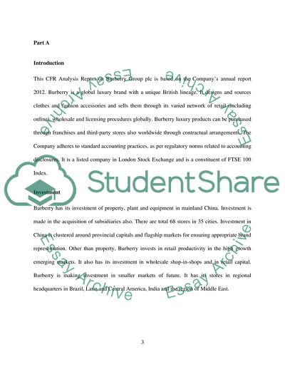 Council on Foreign Relations Analysis Report on Burberry Group Plc