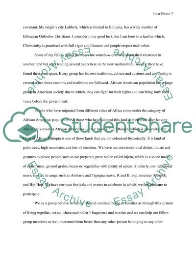 Narrative Exploring. Being an African American