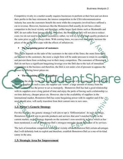 Business Environment Analysis