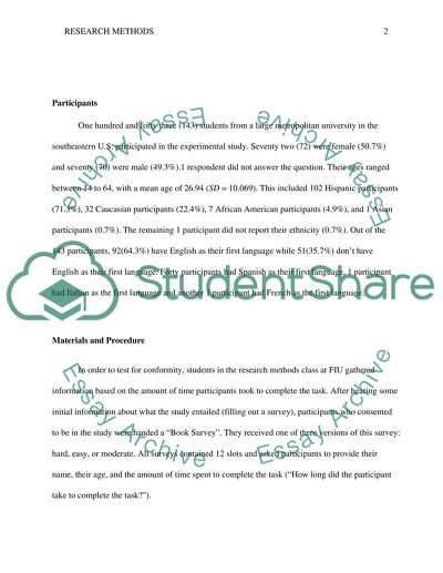 Research/Methods Section