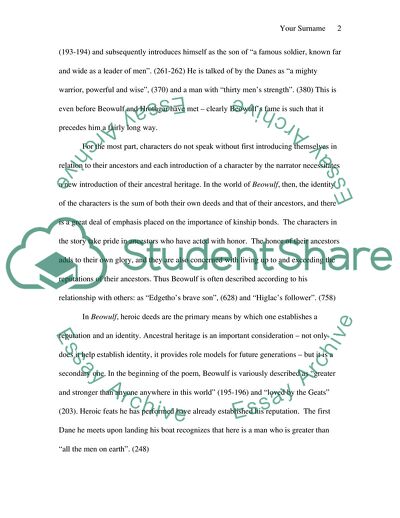 Beowulf - Fame after Death Is the Noblest of Goals