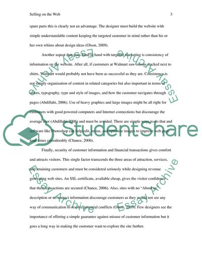 The Basic Principles Applied in Selling on the Web Used in the Brick and Mortar World