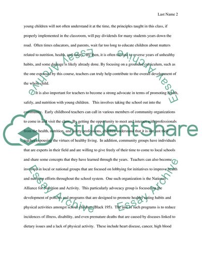 Curriculum Intervention in Preschool Children: Nutrition Matters