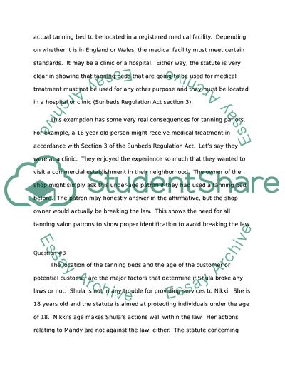 Developing a Tanning Salon