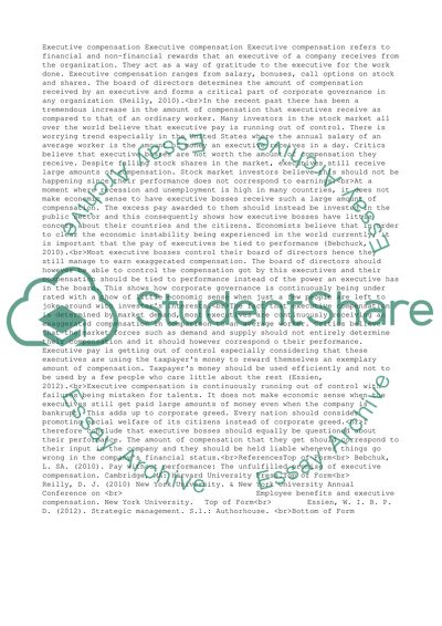 Why executive compensation is out of control