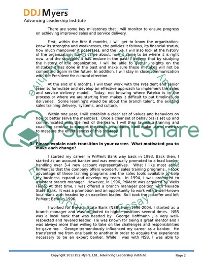 Personal Experience Questionaire