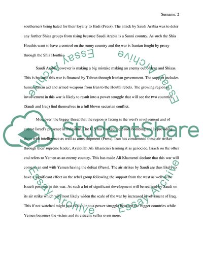 Consequences of the Civil Conflict in Yemen