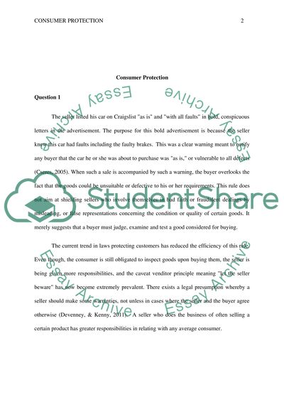 Consumer Protection