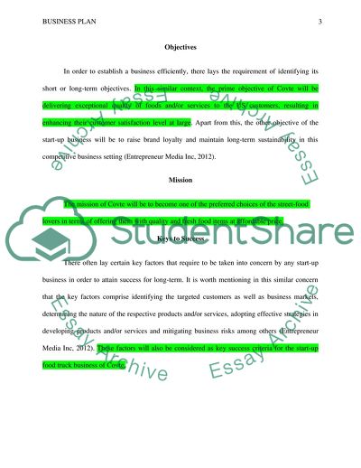 Food Truck Business of Covte