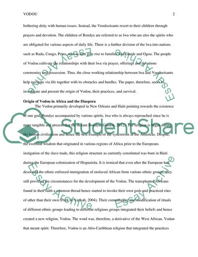 Vodou in Africa and the Diaspora