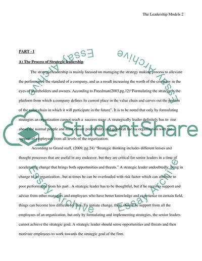 strategic leadership research papers