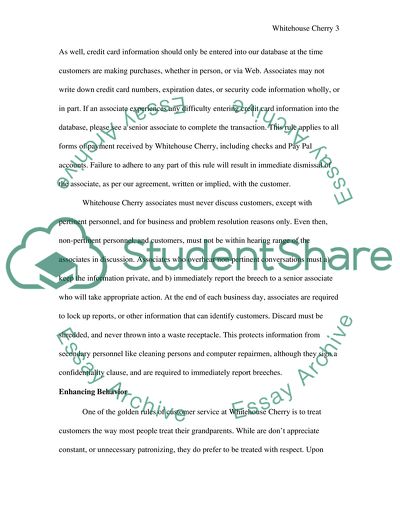 How to Get along and Prosper at Whitehouse Cherry