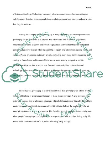 Why living in the city is better than living on a farm