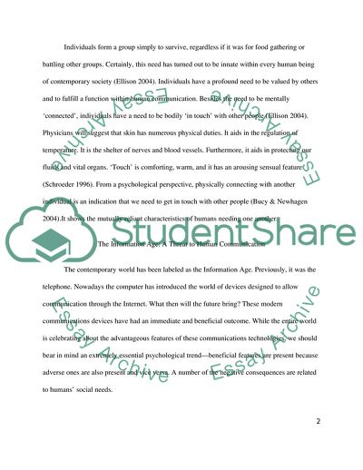 The Status of Social Interaction