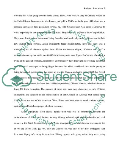 Unequal Treatment of Asian Immigrants