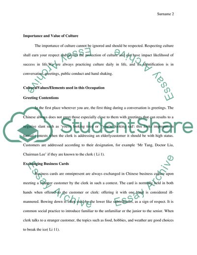 Chinese Culture in General