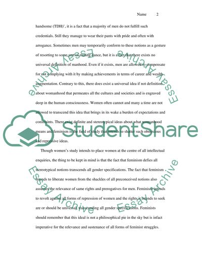 Feminism - A Personal Perspective