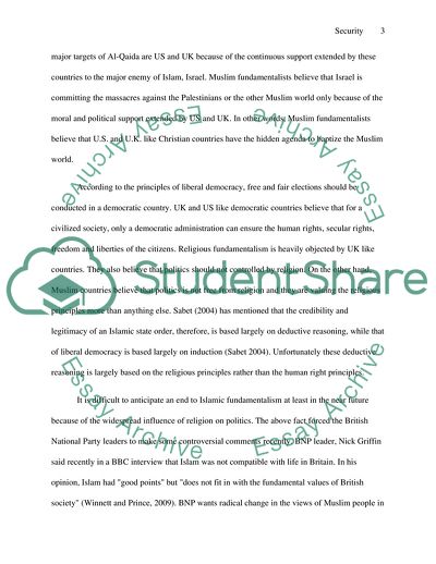 Greatest Long Term Threat to the UKs National Security