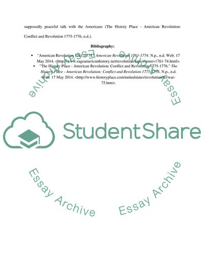 The History Place - American Revolution