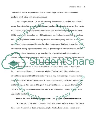 Ethics of Consumers Engaging in Ethical Purchases