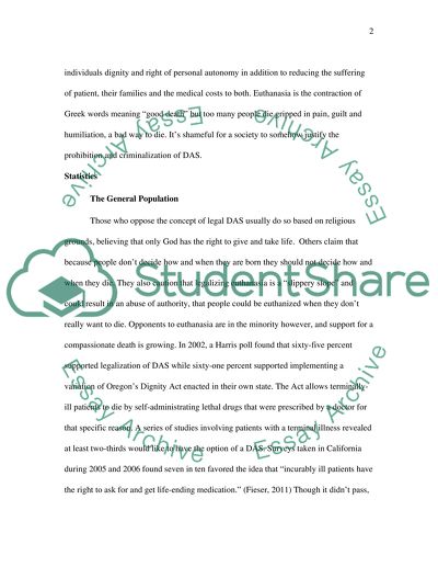 Assisted Suicide as the Compassionate Choice