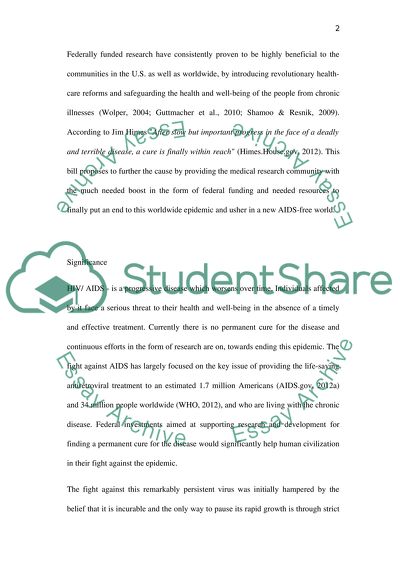 Cure for AIDS Act 2012