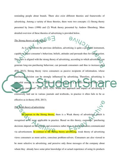 Why the Strong and the Weak Theories of Advertising Are Important