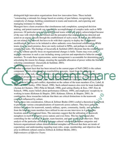 Effective Teamwork and Its Correlates in Organizations