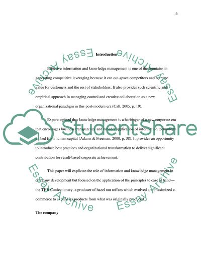 Effective Information and Knowledge Management