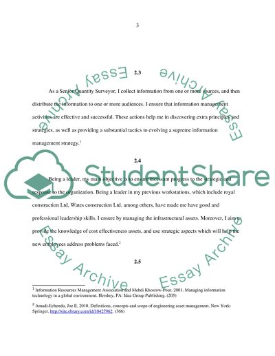 Overview of experience to gain professional membership