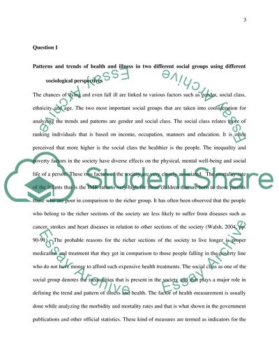 Sociological Perspective in Health and Social Care