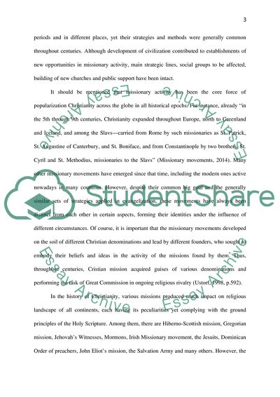 Missionary Movements