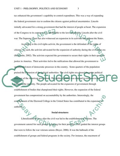 Philosophy, Politics and Economy