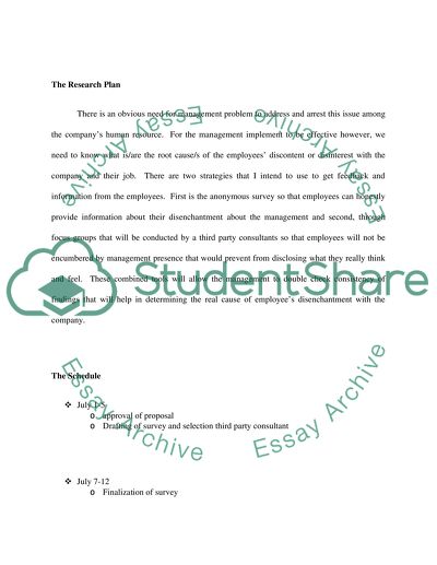 Letter of Proposals on Improving Employees Productivity