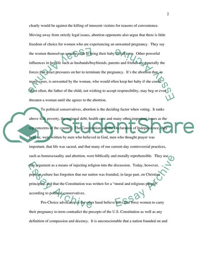 Abortion: A Necessary Legality