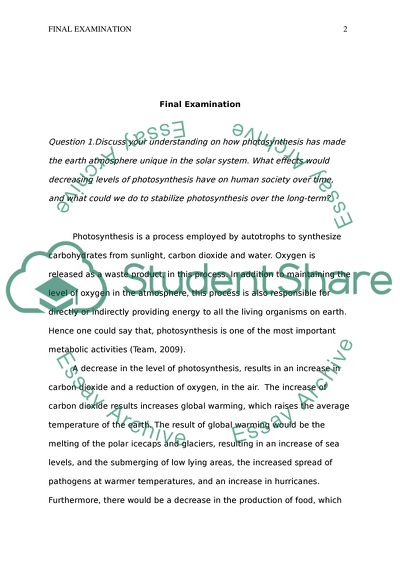 Photosynthesis and Soil Forming Factors