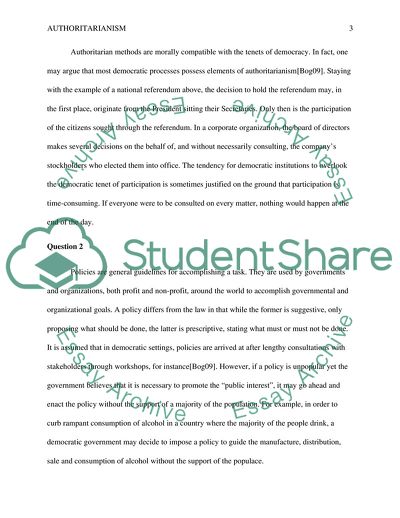 What Is Authoritarianism All about