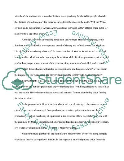 African American Experience in Orange County, Florida during the Citrus boom