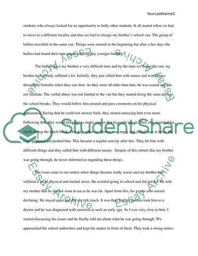 Bullying and Its Effects