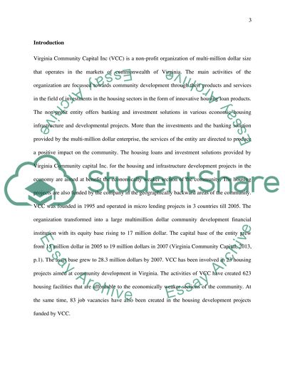 Sustainable Marketing Campaign for Virginia Community Capital Inc