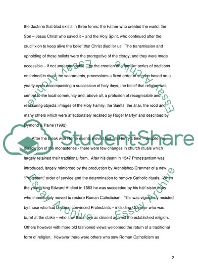 Tradition and Dissent in English Christianity