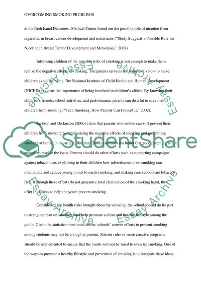 Overcoming Smoking Problems among the Youth