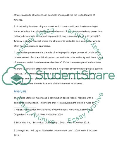 Forms and Theories of Government Essay Example | Topics and Well ...