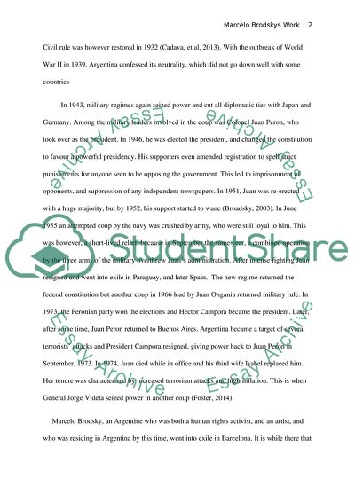 Analyse Marcelo Brodskys Work Buena Memoria From the Perspective of Memory Work