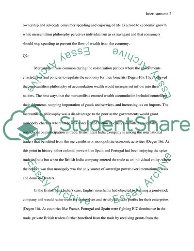 Mercantlism and capitalism