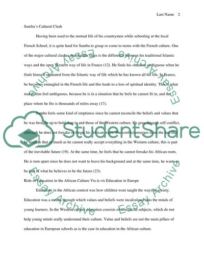 Ambiguous adventure-by cheikh hamiduo kane