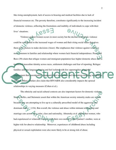 Understanding domestic violence