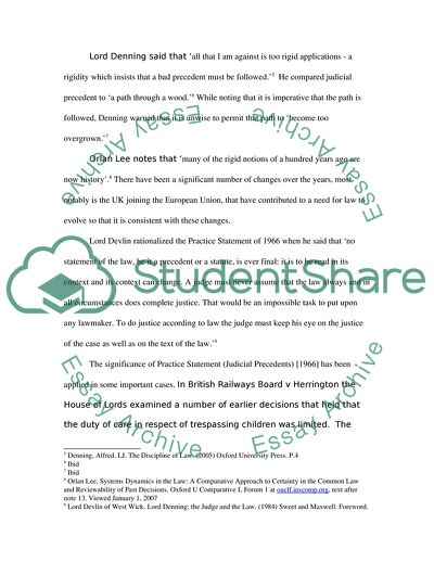 Judicial Precedents: When Departure is Necessary